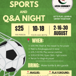 Youth Sports and  Q&A Night